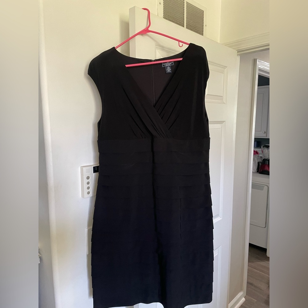 Black American Living Layered Dress